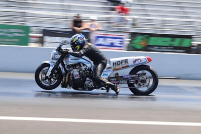 The 550+ HP Suzuki GS Nitrous Pro Street Drag Bike