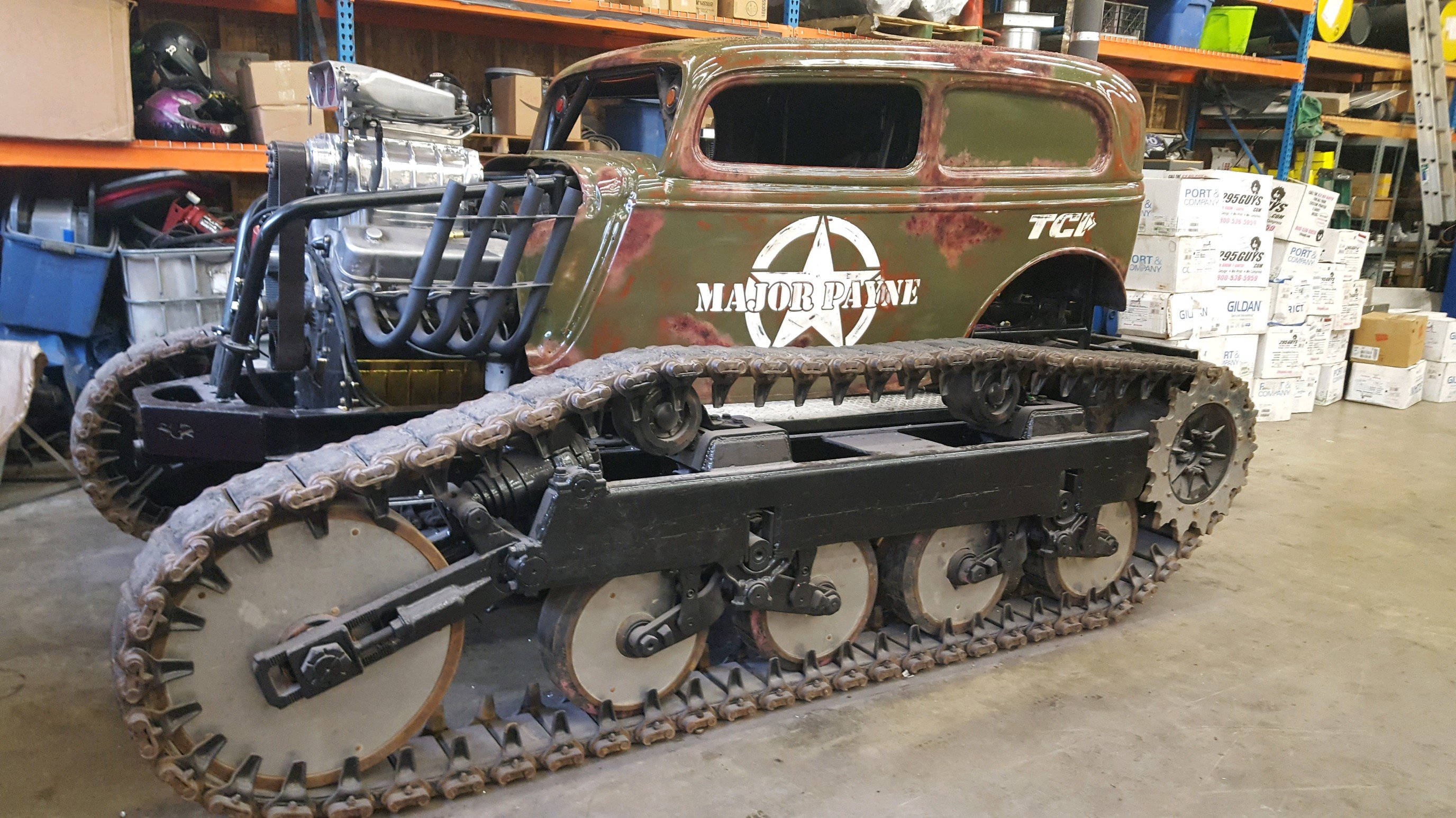 It's a Bird...It's a Plane...It's a Blown-Alcohol Hot Rod on a Tank Chassis!